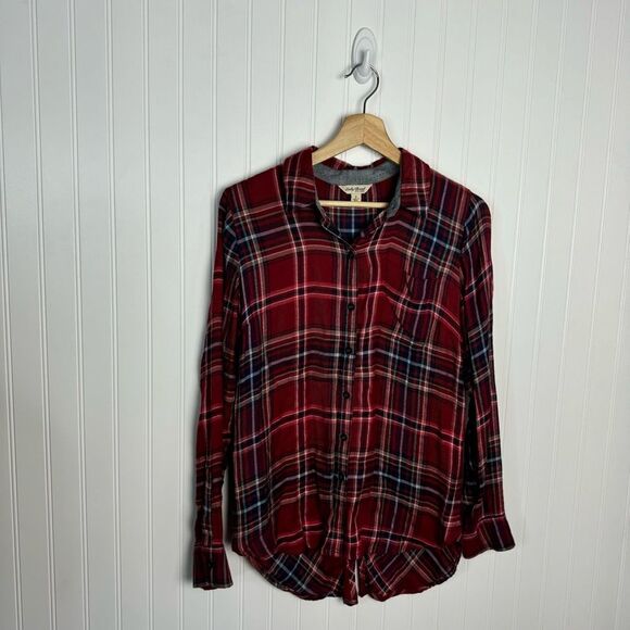 Lucky Brand Tops - Lucky Brand Top Small Plaid Long Sleeve Button -down Fall Casual Boho